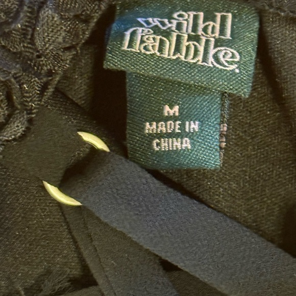 WILD FABLE Elegant Black Lace dress - Picture 3 of 4